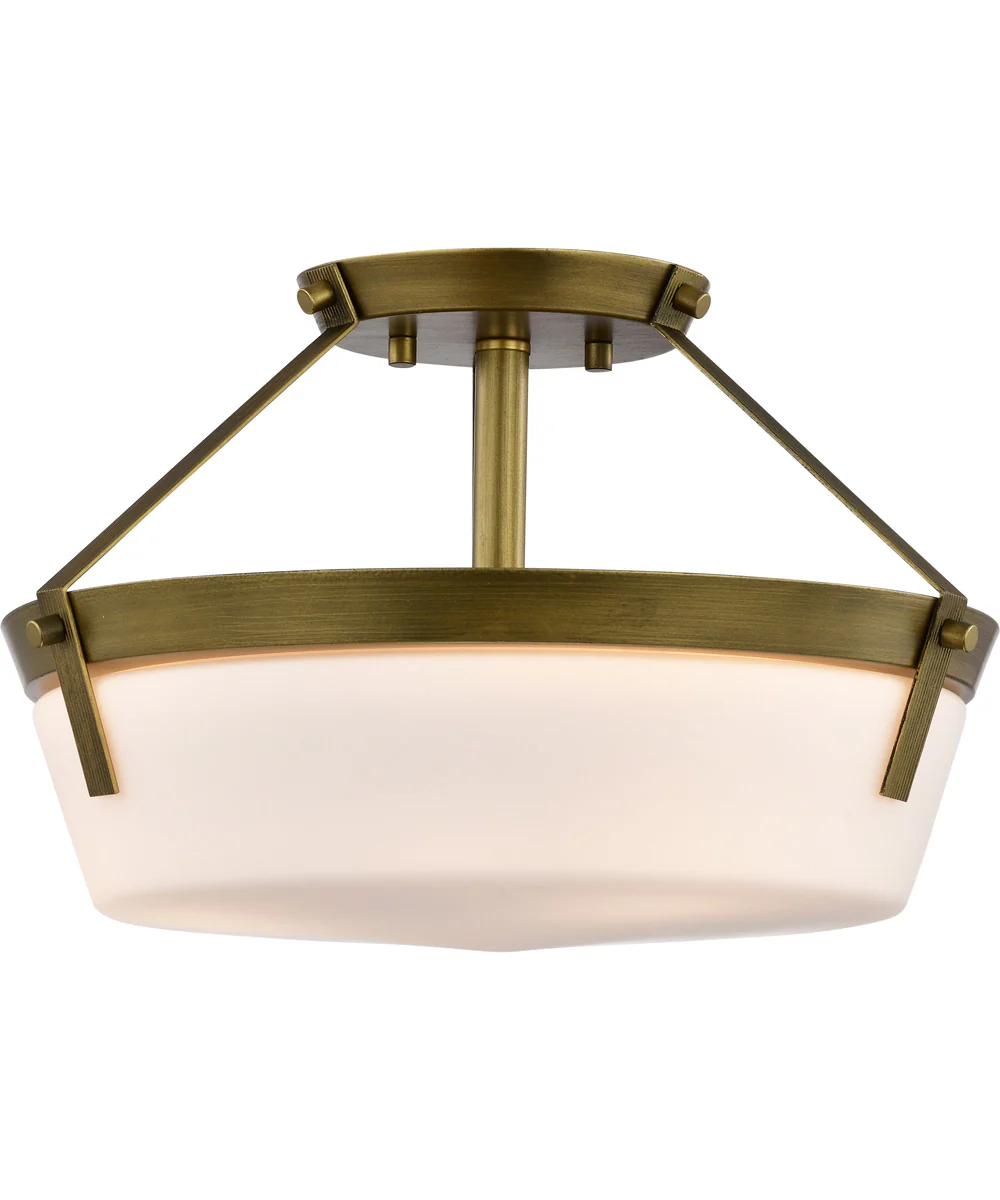 Rowen 3-Light Close-to-Ceiling Natural Brass - Image 4