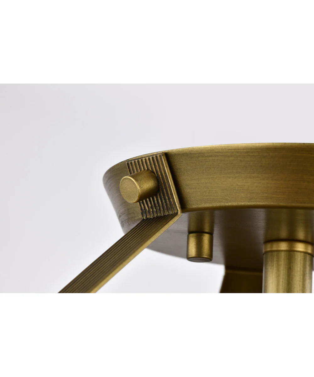 Rowen 3-Light Close-to-Ceiling Natural Brass - Image 7