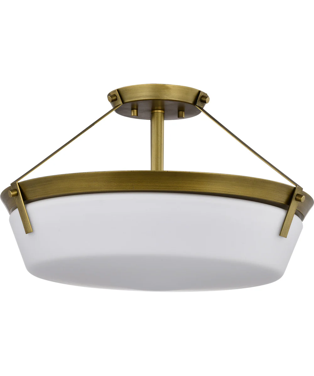 Rowen 4-Light Close-to-Ceiling Natural Brass - Image 3