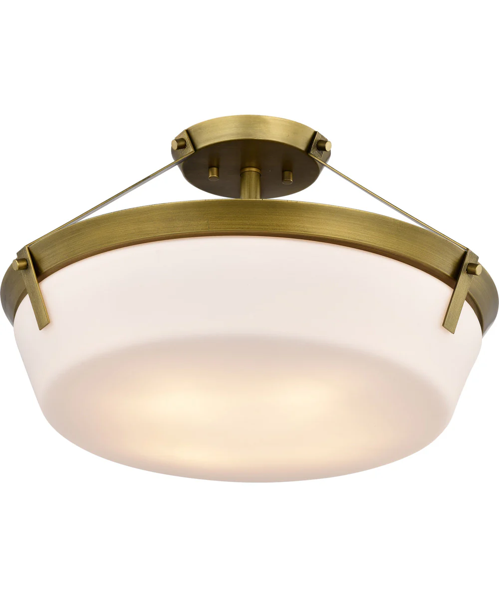 Rowen 4-Light Close-to-Ceiling Natural Brass - Image 6
