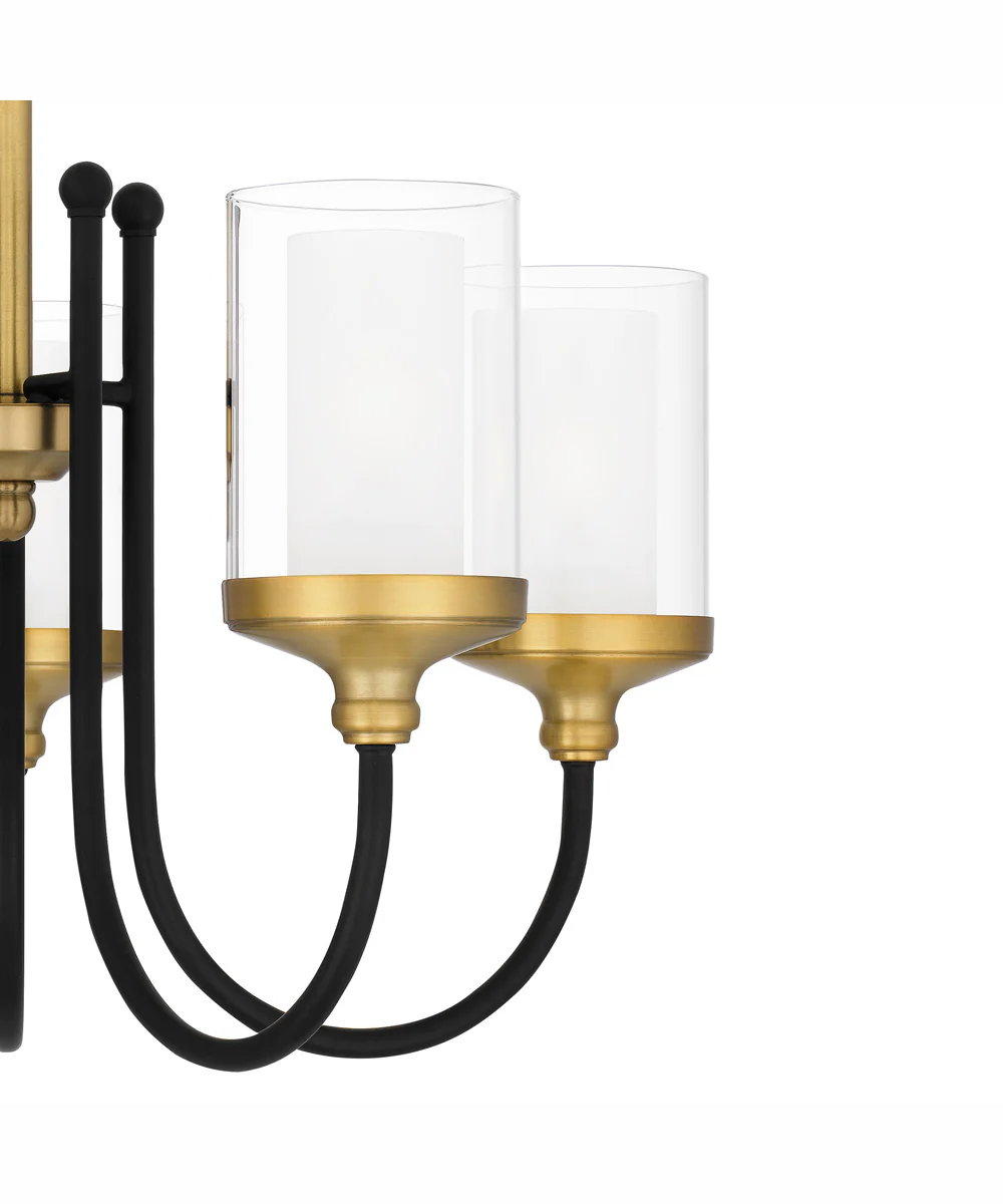 Rowland 5-light Chandelier Matte Black - Image 6