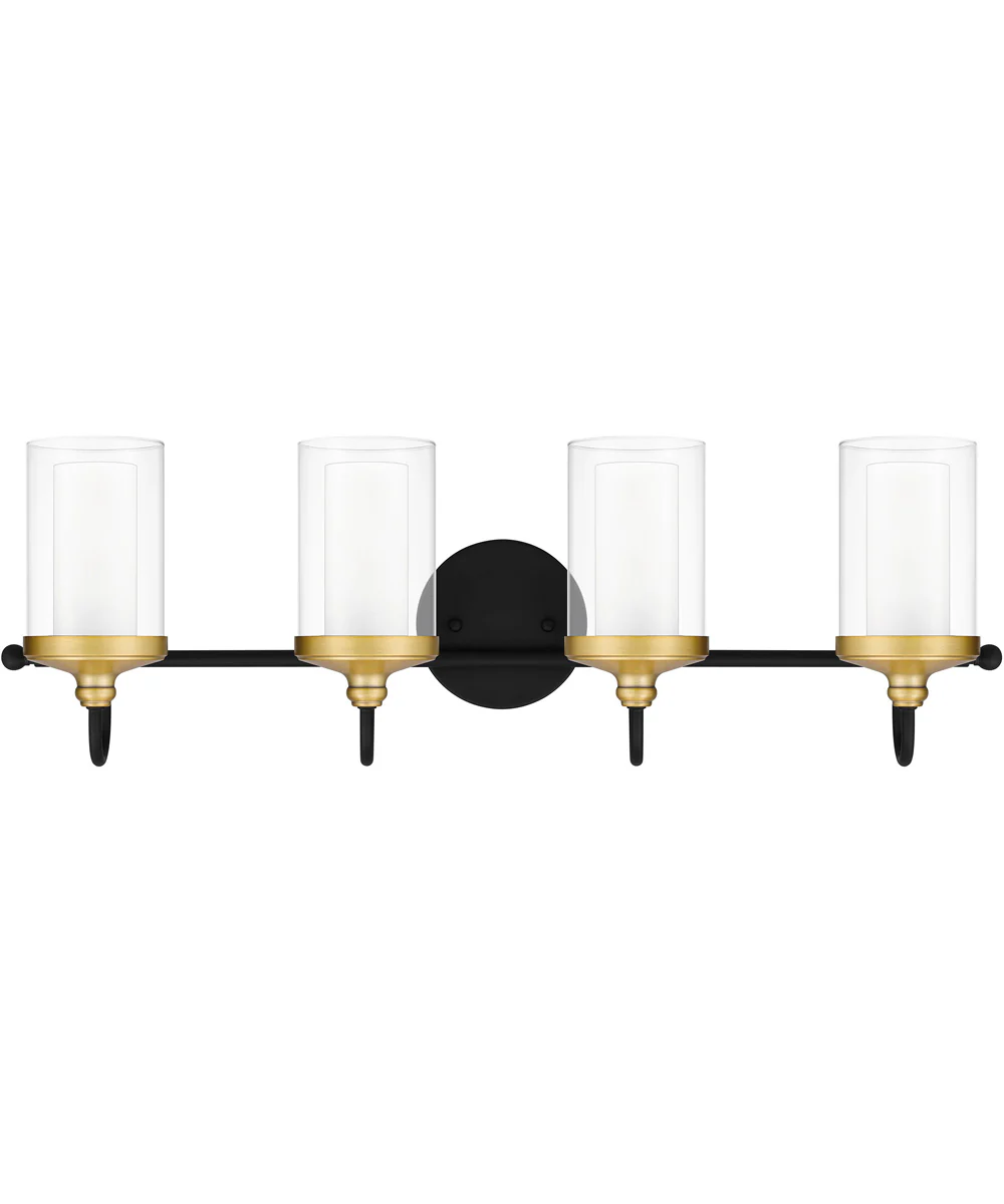 Rowland Extra Large 4-light Bath Light Matte Black