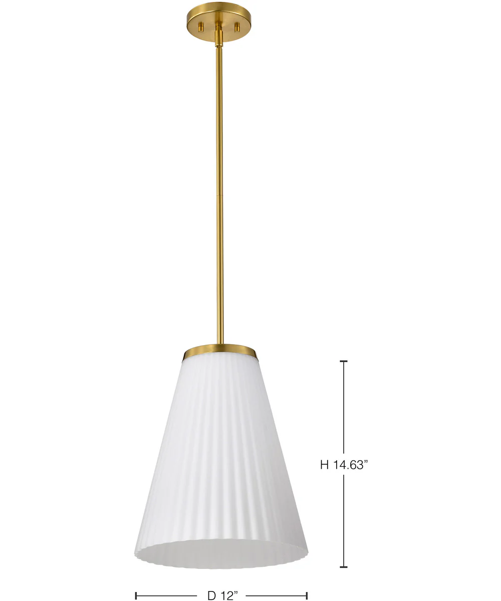Royale 1-Light Pendant Burnished Brass - Image 12