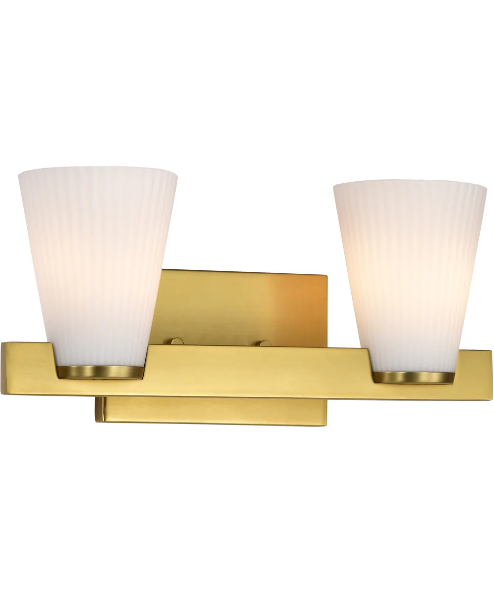 Royale 2-Light Vanity & Wall Burnished Brass - Image 4