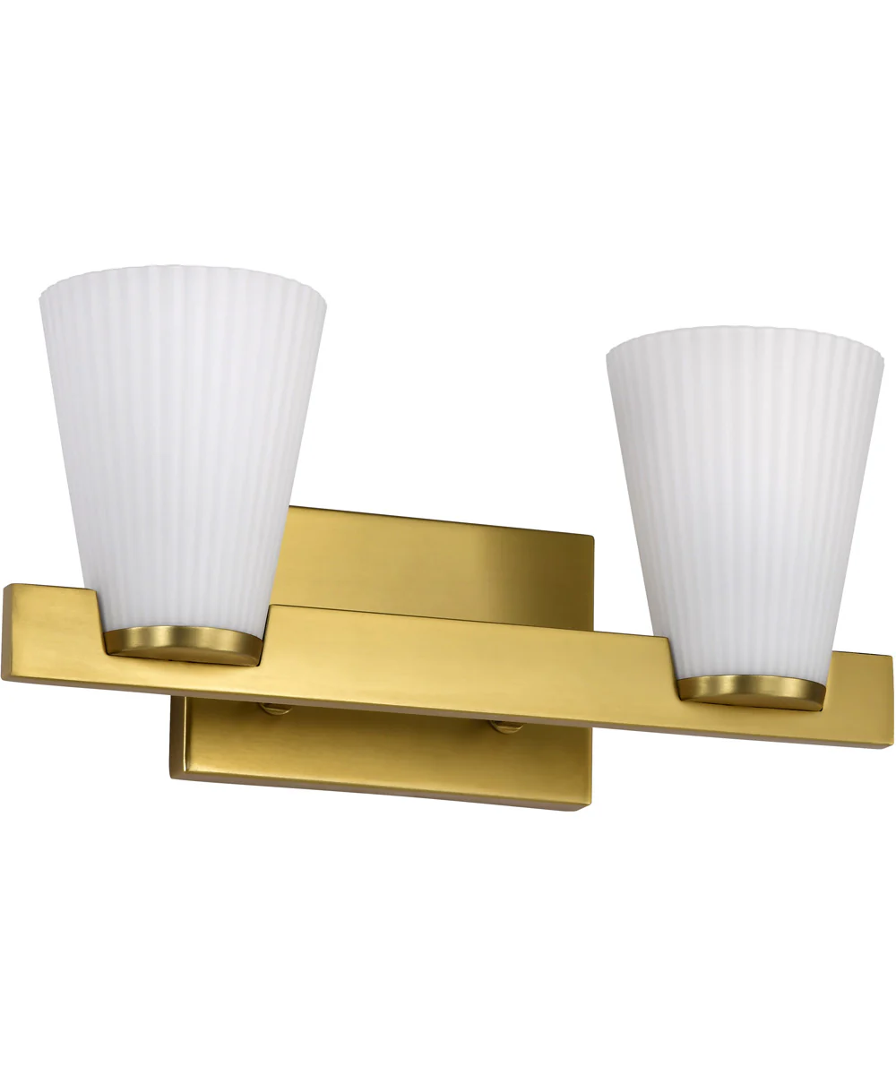 Royale 2-Light Vanity & Wall Burnished Brass - Image 5