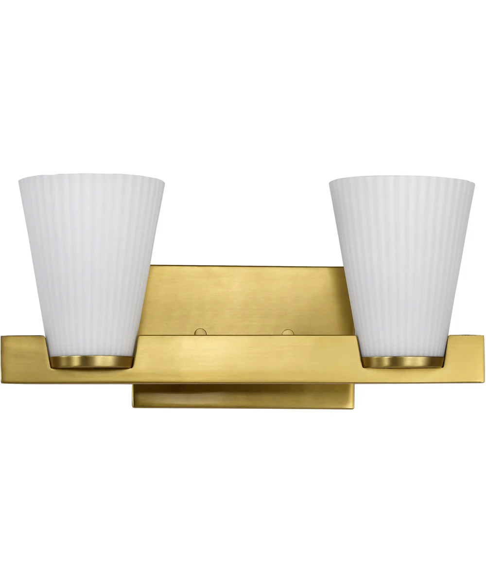 Royale 2-Light Vanity & Wall Burnished Brass - Image 7