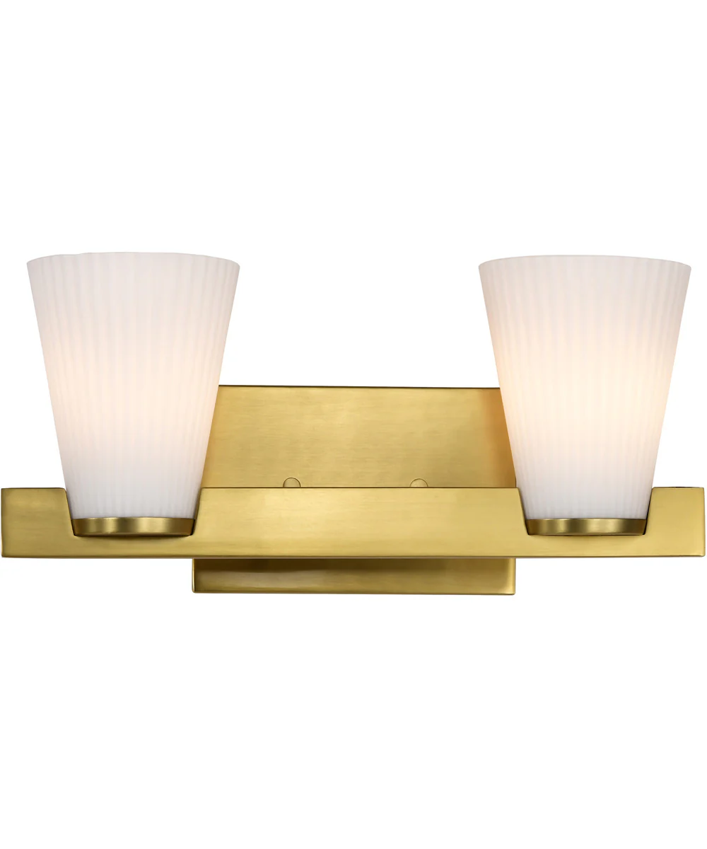Royale 2-Light Vanity & Wall Burnished Brass - Image 8