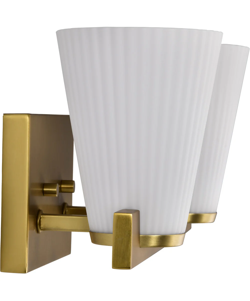 Royale 2-Light Vanity & Wall Burnished Brass - Image 9
