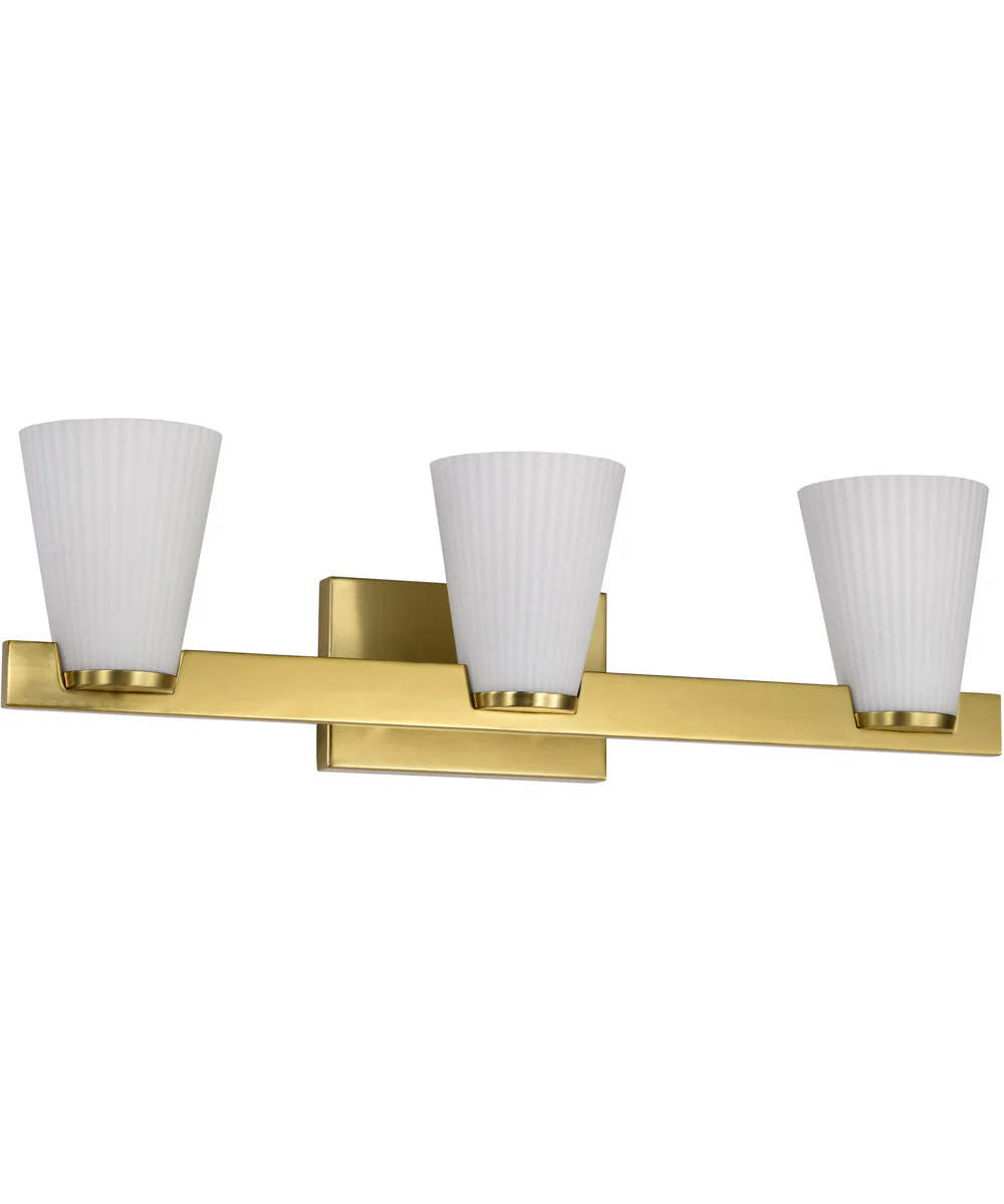 Royale 3-Light Vanity & Wall Burnished Brass