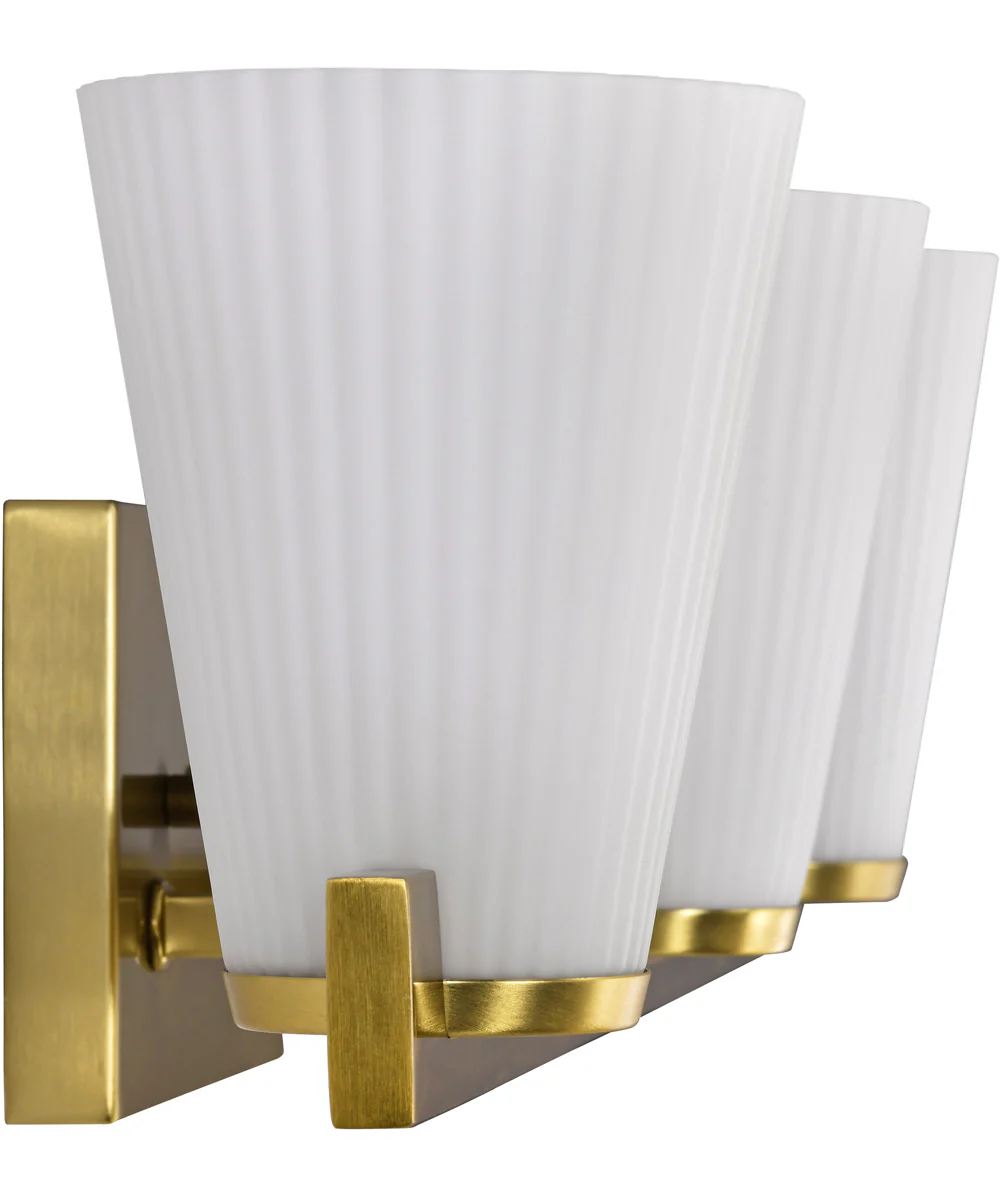 Royale 3-Light Vanity & Wall Burnished Brass - Image 7