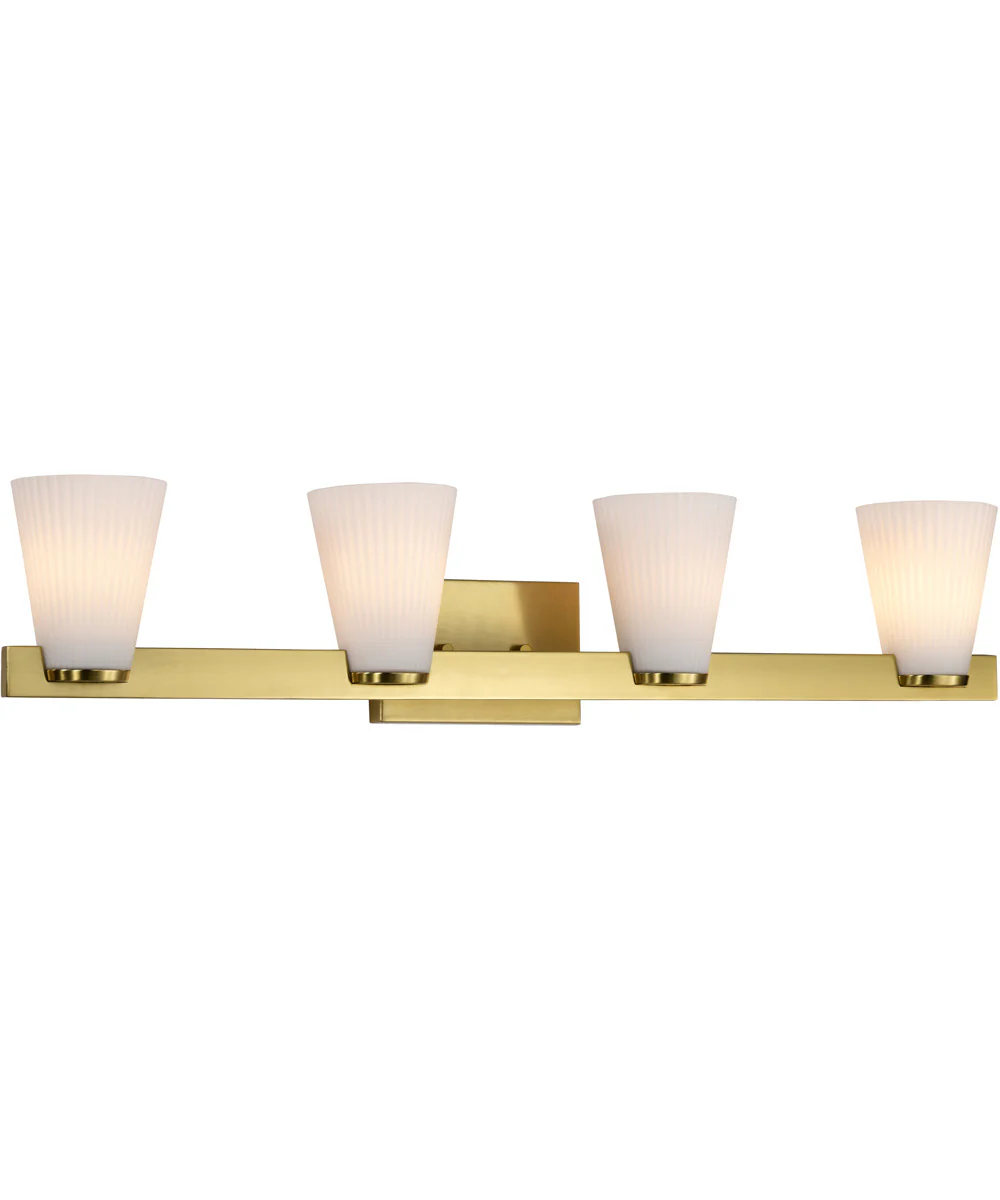Royale 4-Light Vanity & Wall Burnished Brass - Image 4