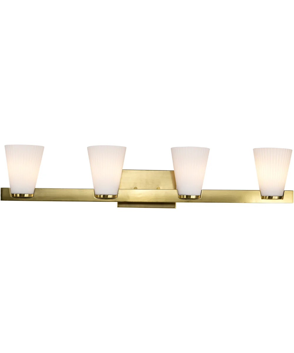 Royale 4-Light Vanity & Wall Burnished Brass - Image 6