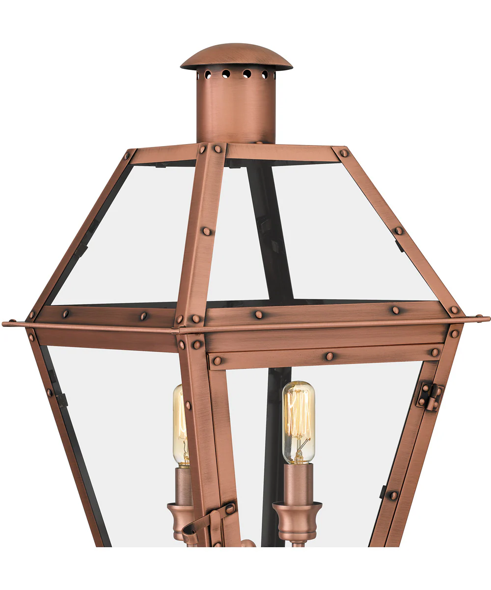Rue De Royal 2-light Outdoor Post Light Aged Copper - Image 5