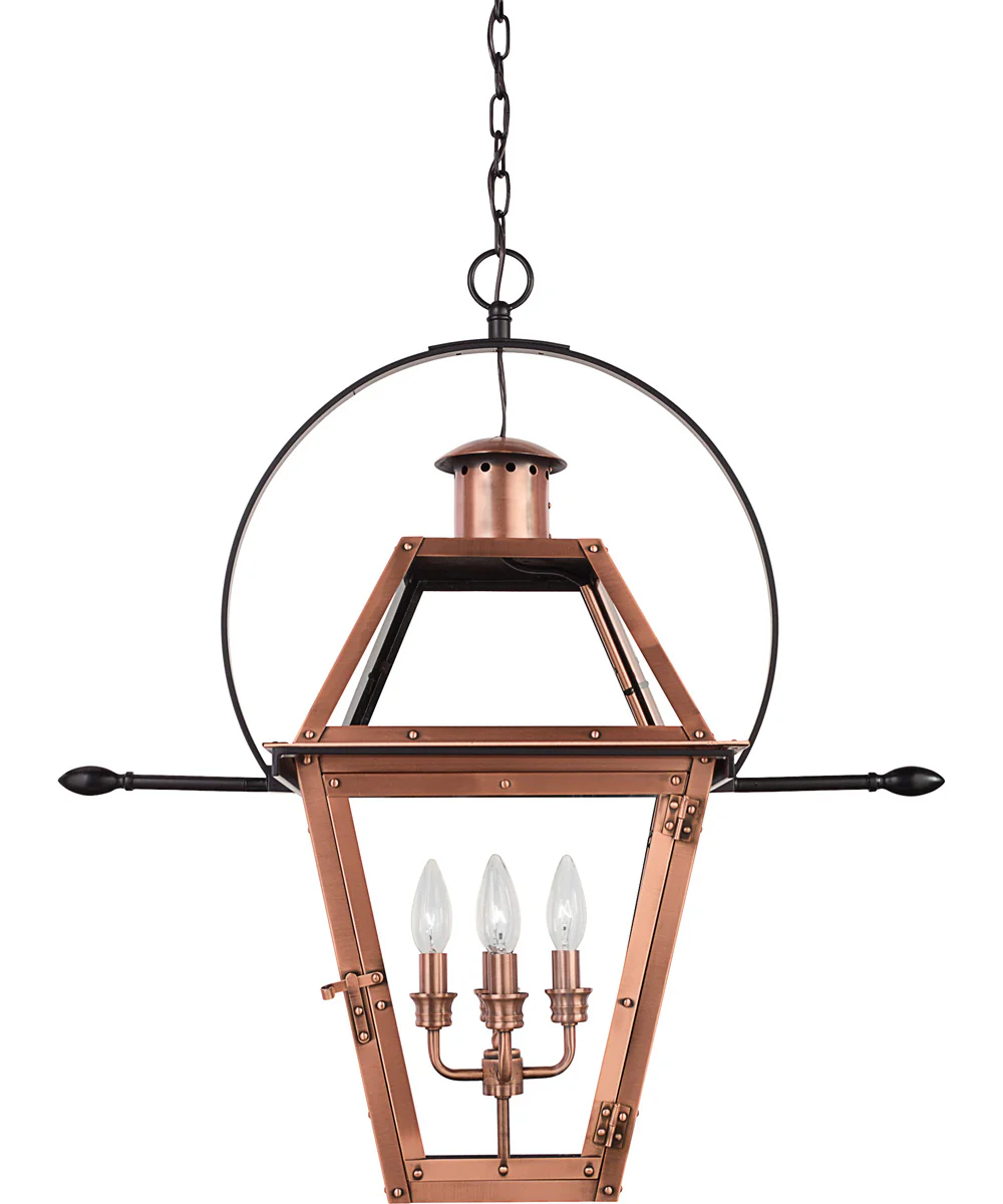 Rue De Royal Extra Large 4-light Outdoor Pendant Light Aged Copper - Image 5