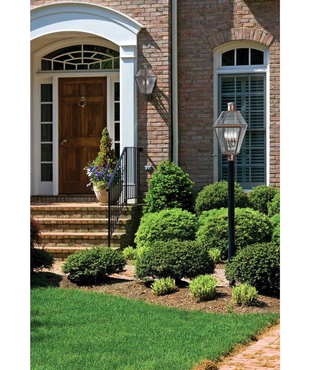 Rue De Royal Extra Large 4-light Outdoor Post Light Aged Copper - Image 6