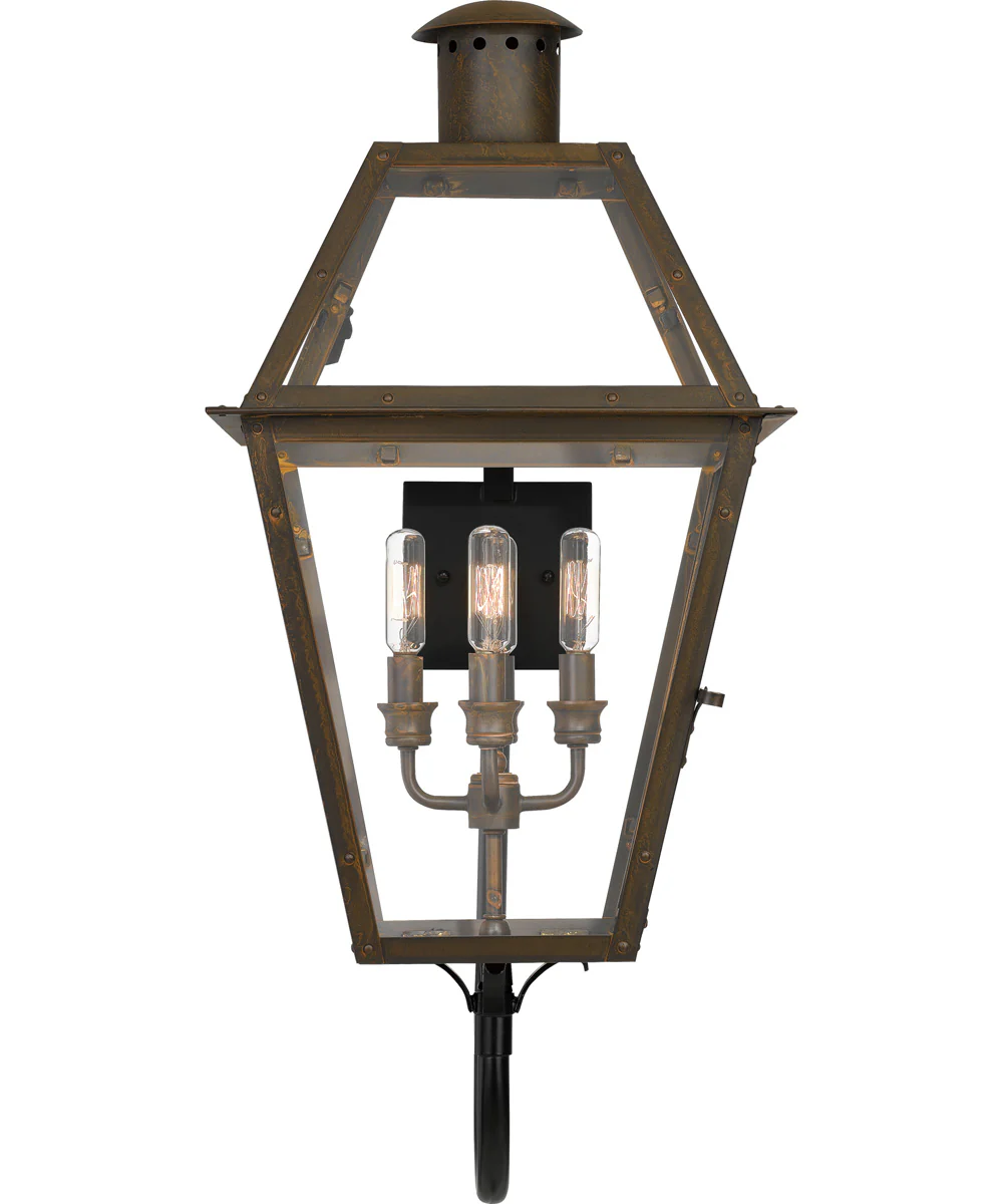 Rue De Royal Extra Large 4-light Outdoor Wall Light Industrial Bronze - Image 5