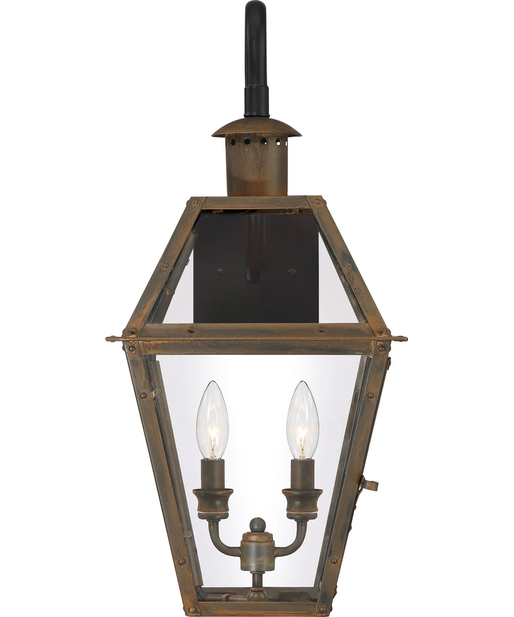 Rue De Royal Large 2-light Outdoor Wall Light Industrial Bronze - Image 4