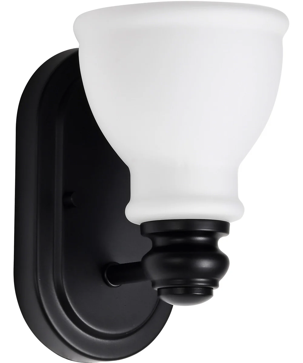 Russel 1-Light Vanity & Wall Matte Black