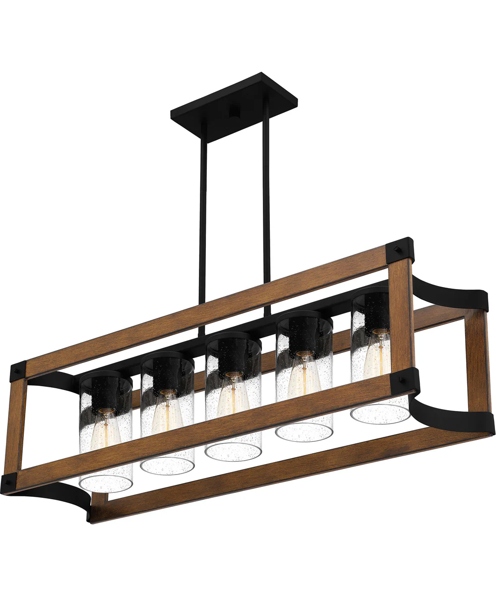 Rylan 5-light Island Light Matte Black - Image 5