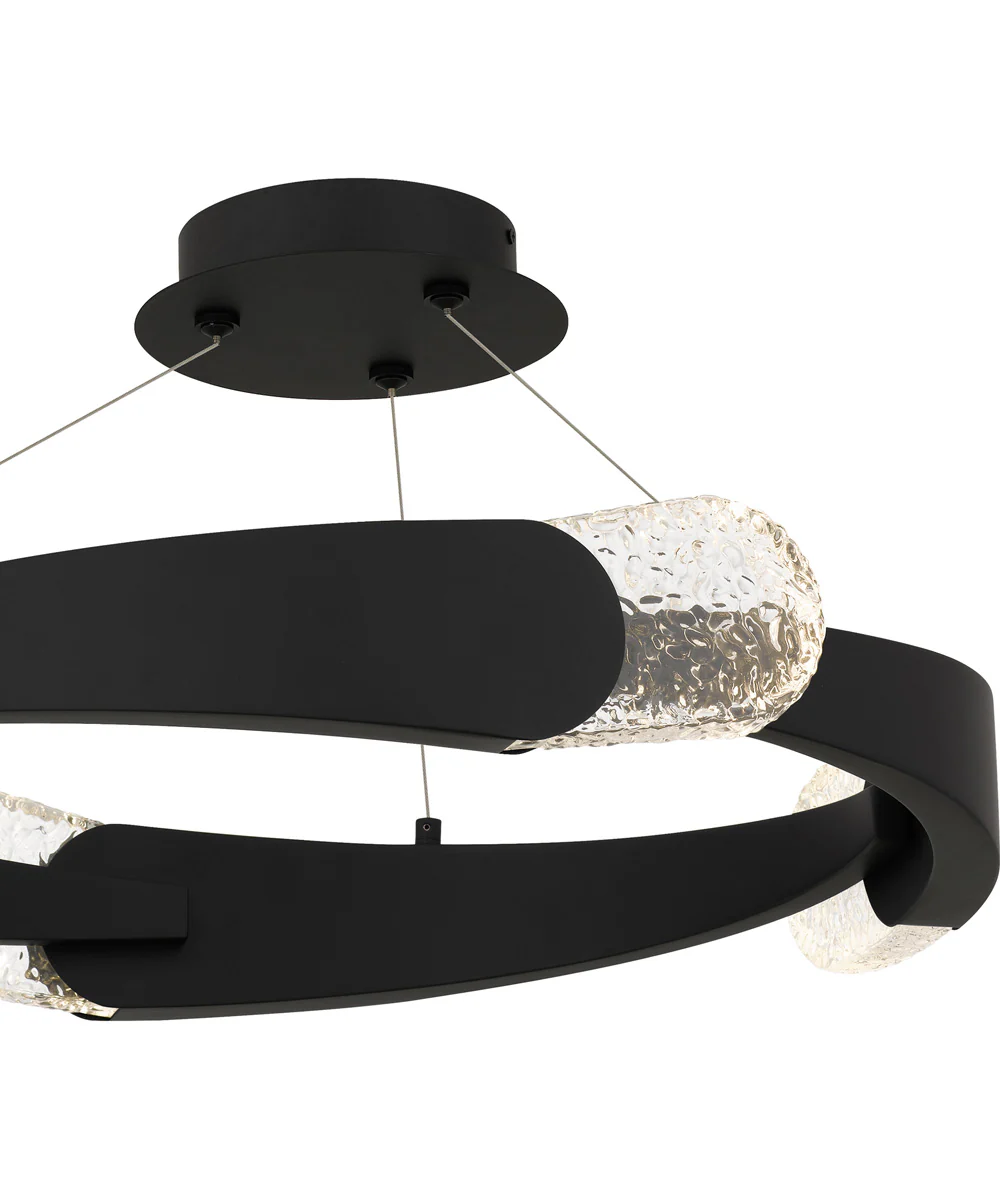 Saffron Extra Large Semi Flush Mount Matte Black - Image 5