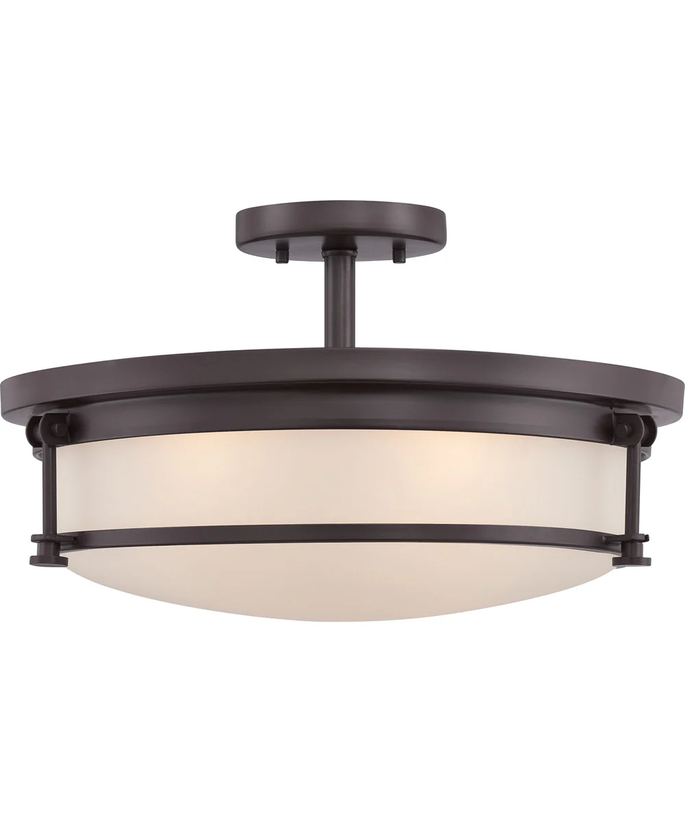 Sailor Large 4-light Semi Flush Mount Western Bronze - Image 2