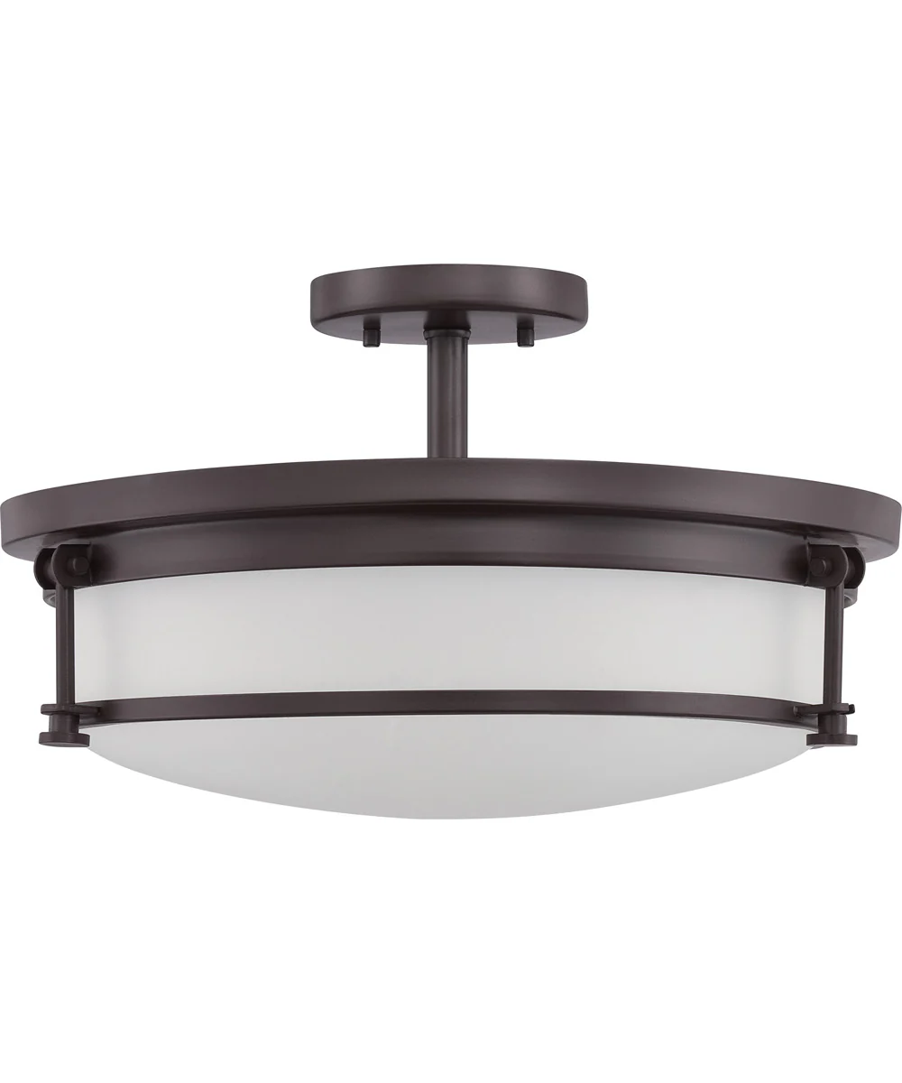 Sailor Large 4-light Semi Flush Mount Western Bronze - Image 3