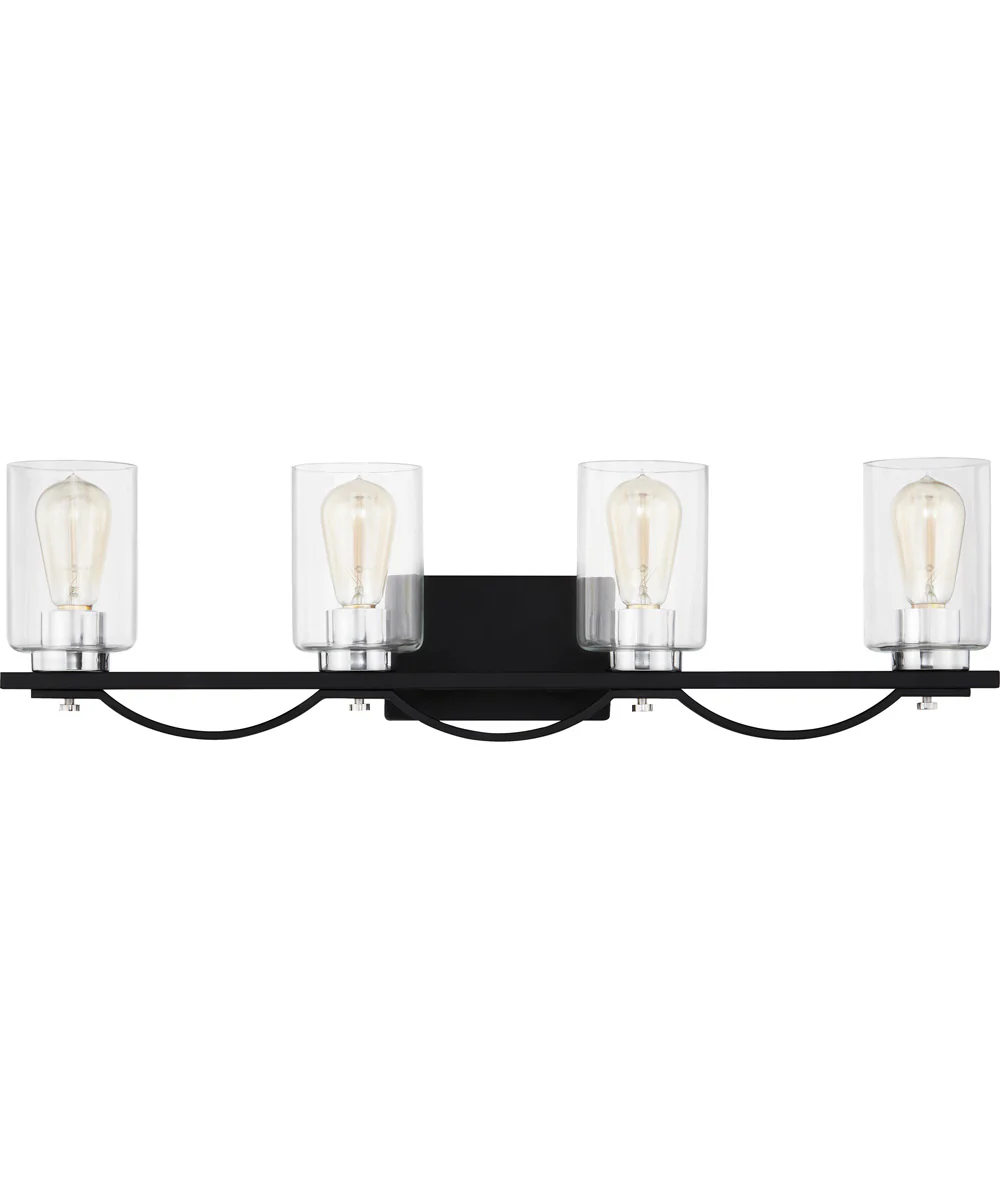 Salem Extra Large 4-light Bath Light Matte Black - Image 3