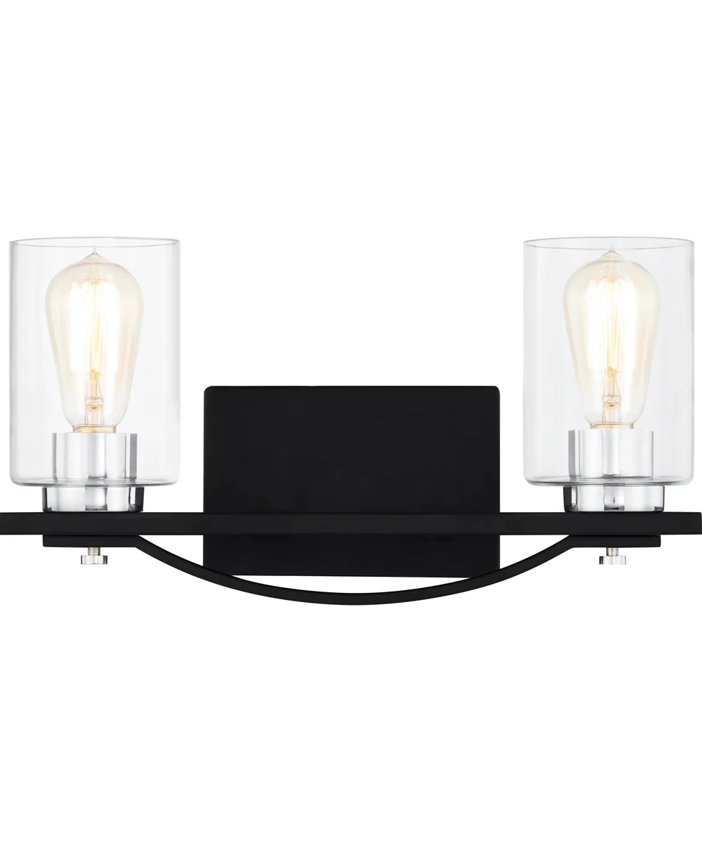 Salem Medium 2-light Bath Light Matte Black