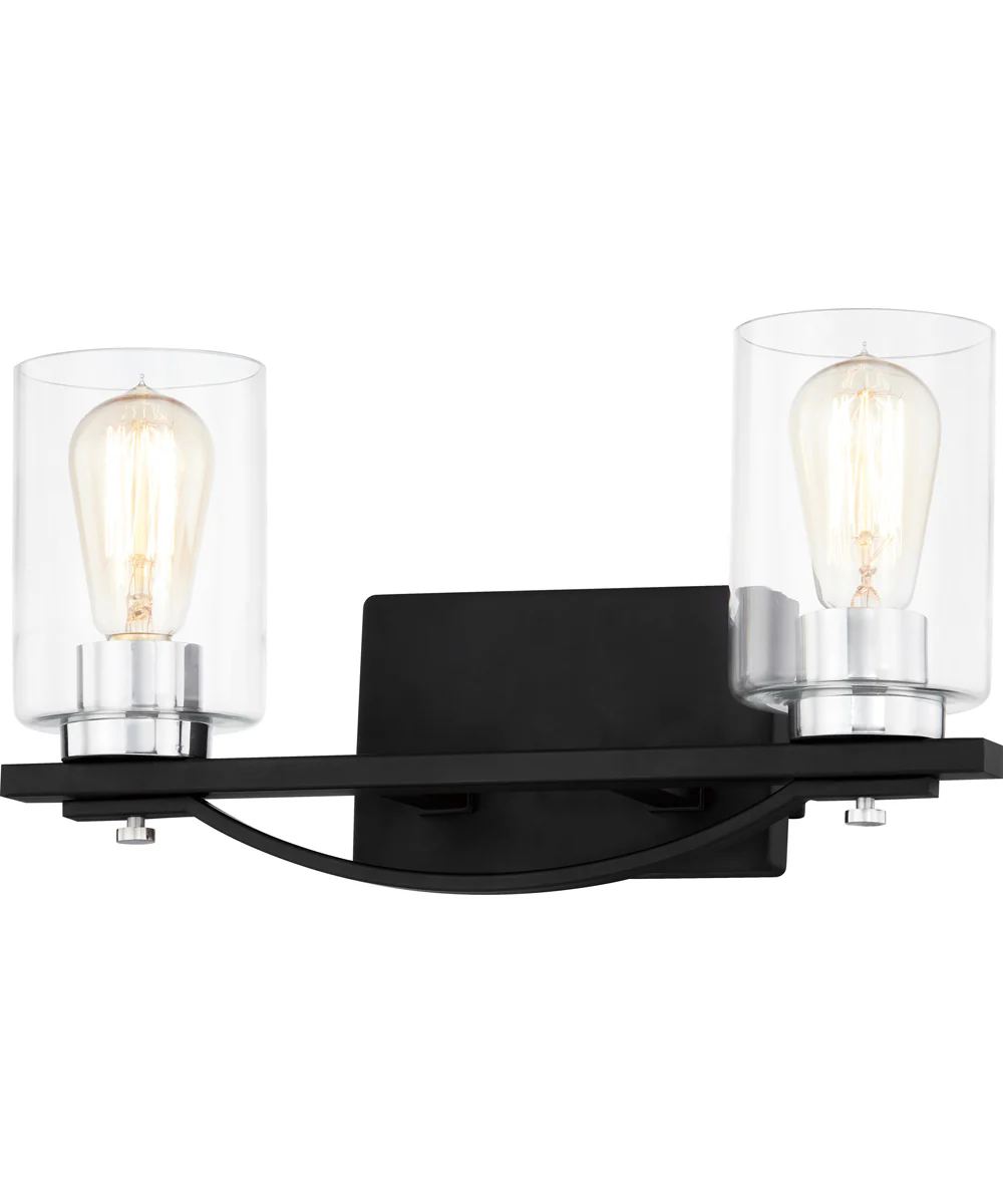 Salem Medium 2-light Bath Light Matte Black - Image 5