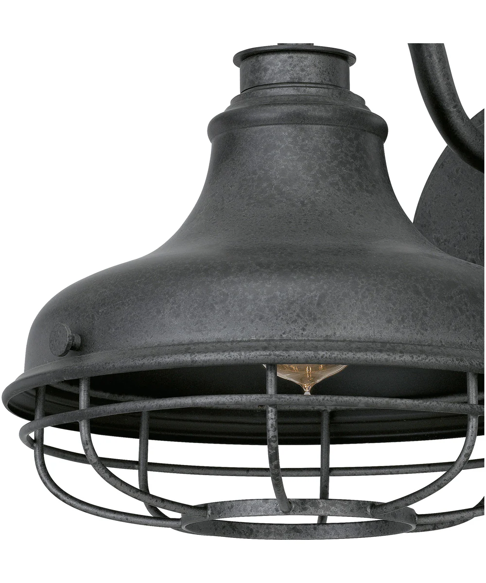 Saluda Large 1-light Outdoor Wall Light Distressed Iron - Image 6