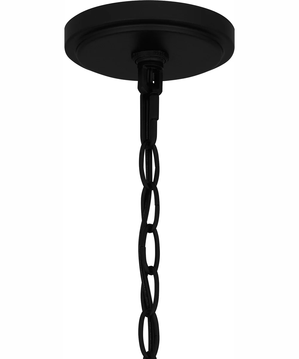 Satterfield Large 1-light Outdoor Pendant Light Coastal Armour Matte Black - Image 7