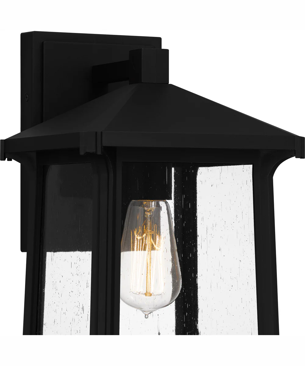 Satterfield Large 1-light Outdoor Wall Light  Coastal Armour Matte Black - Image 6