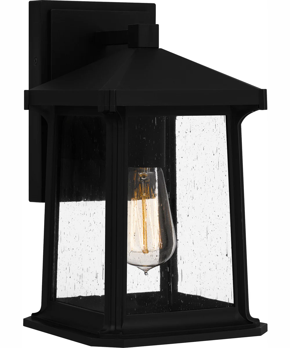 Satterfield Medium 1-light Outdoor Wall Light  Coastal Armour Matte Black - Image 2
