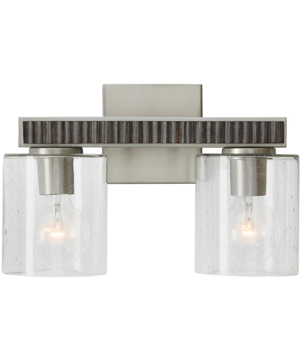 Sawyer 2-Light Vanity Carbon Grey and Matte Nickel - Image 4