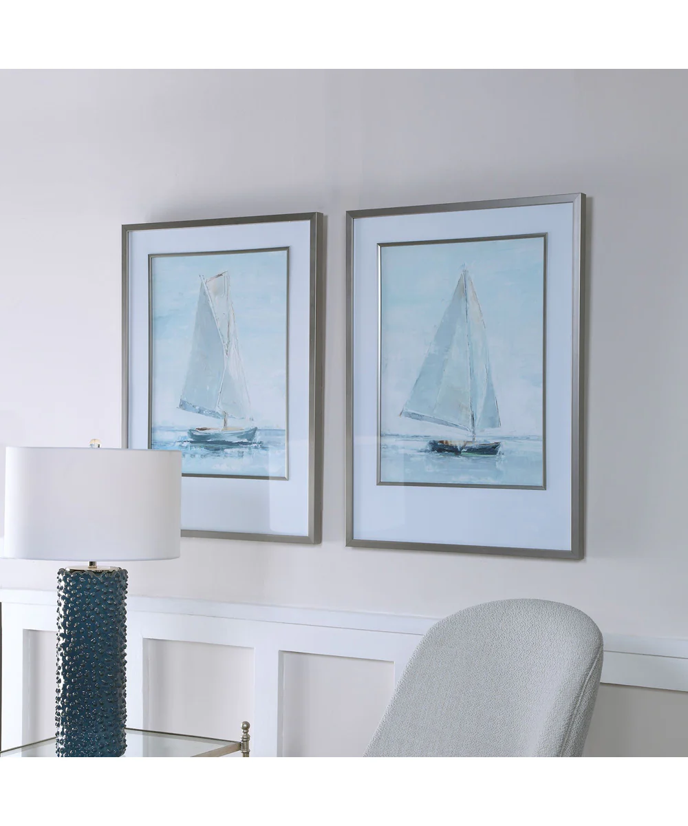 Seafaring Framed Prints, Set of 2