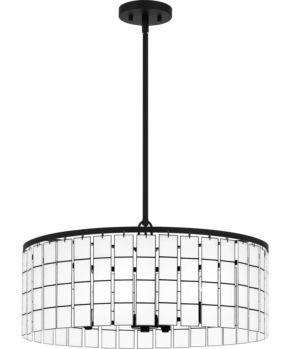 Seigler 4-light Pendant Matte Black - Image 2