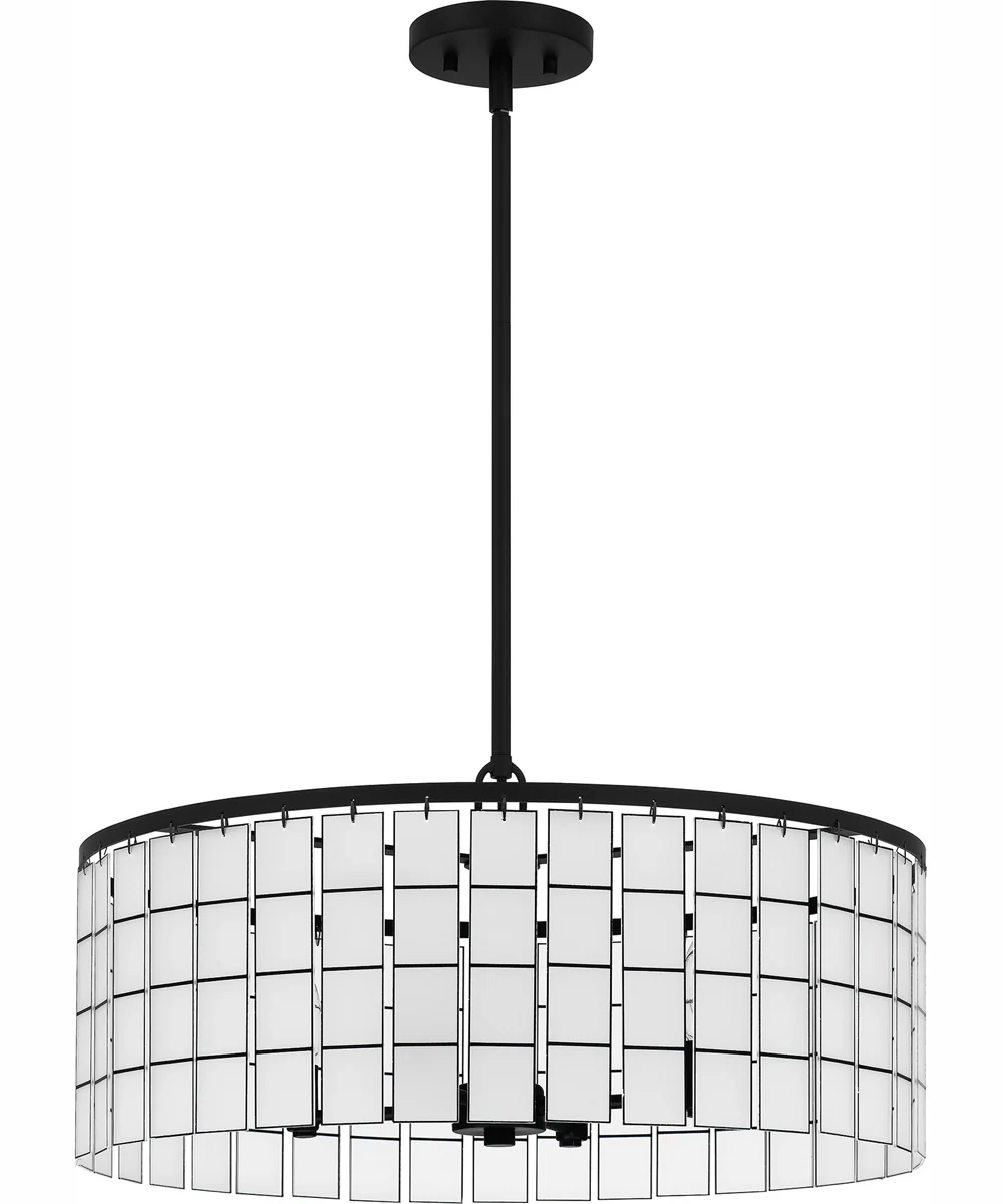 Seigler 4-light Pendant Matte Black - Image 3