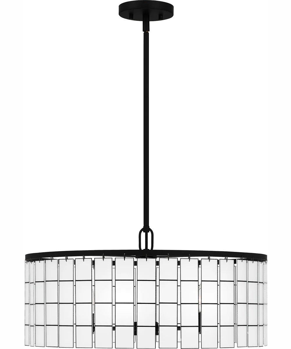 Seigler 4-light Pendant Matte Black - Image 4
