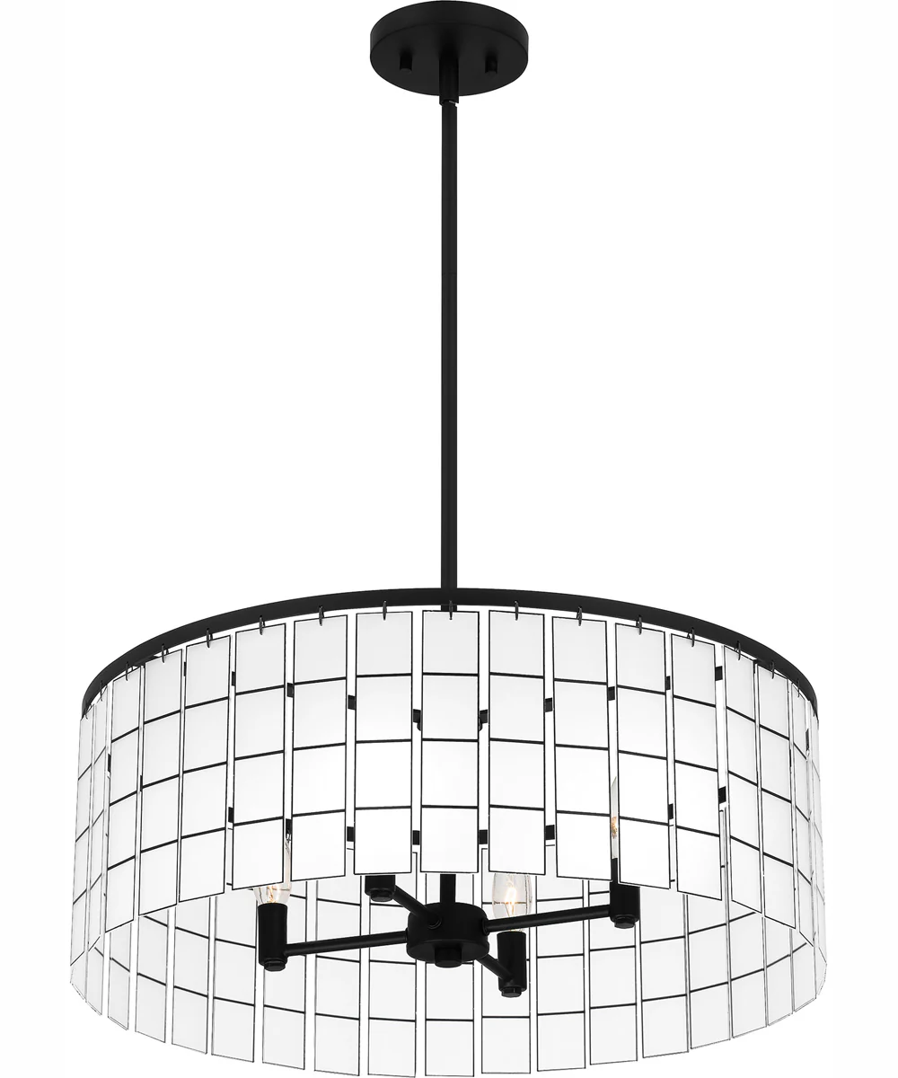 Seigler 4-light Pendant Matte Black - Image 5
