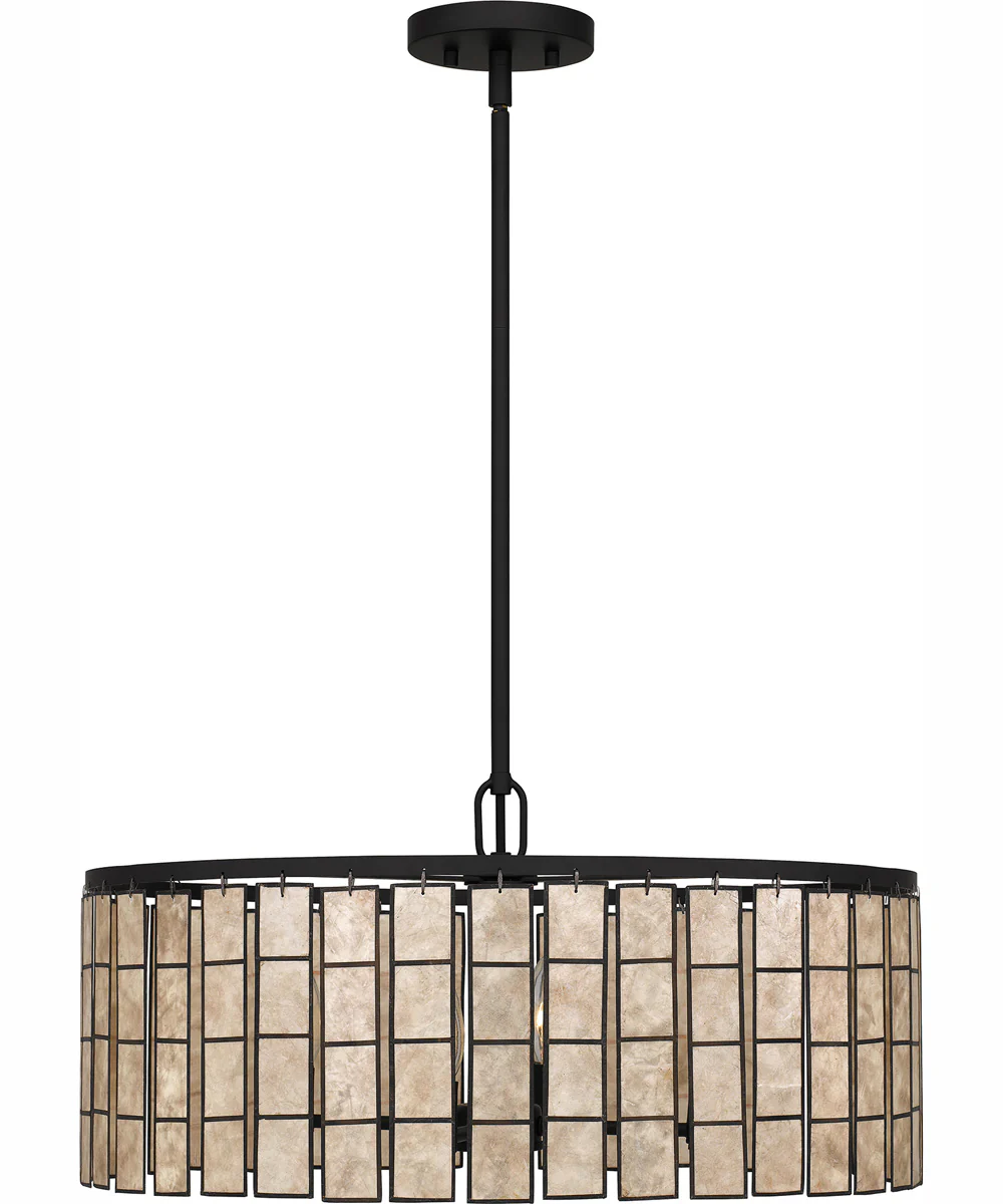 Seigler 4-light Pendant Matte Black - Image 4