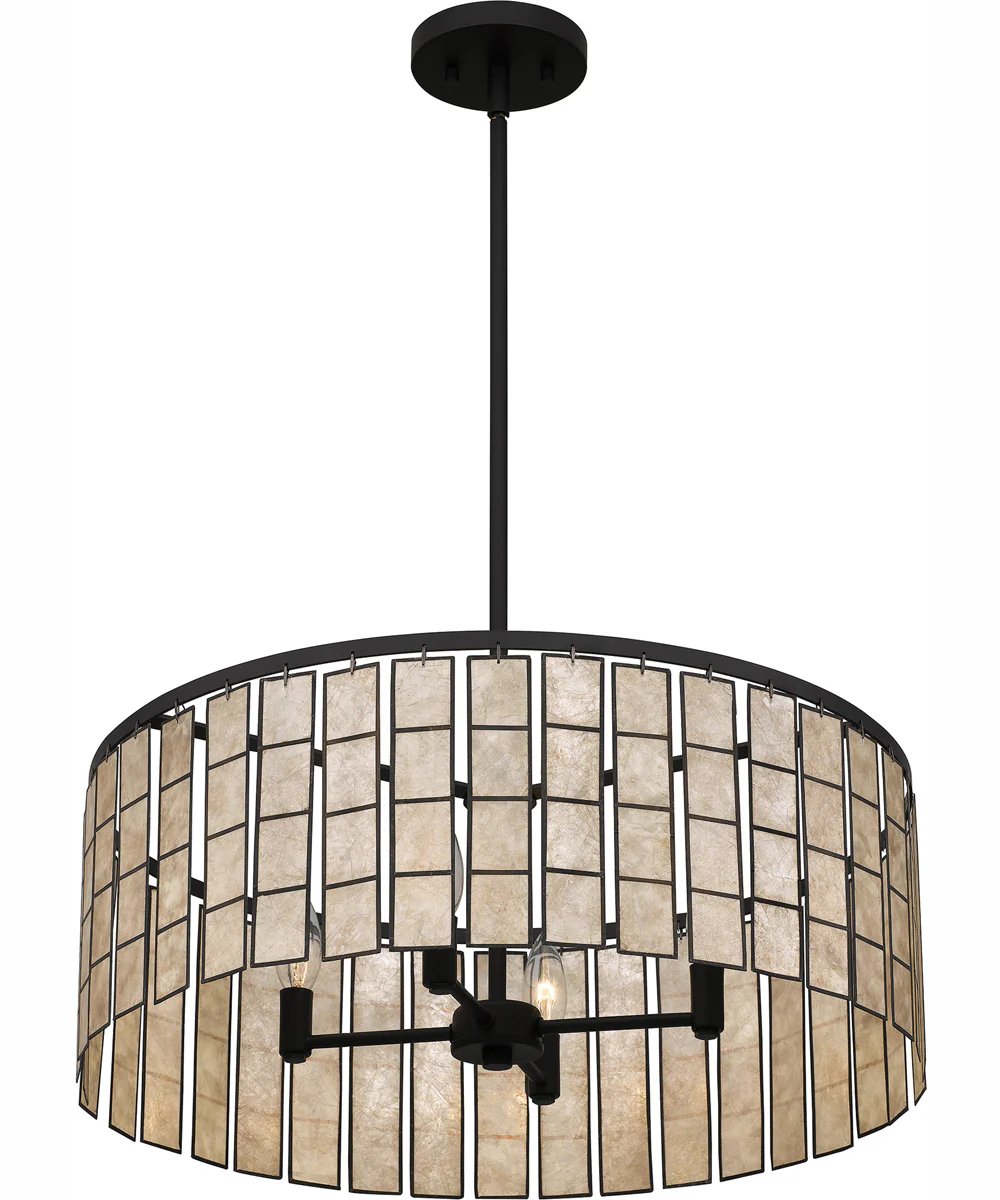 Seigler 4-light Pendant Matte Black - Image 5