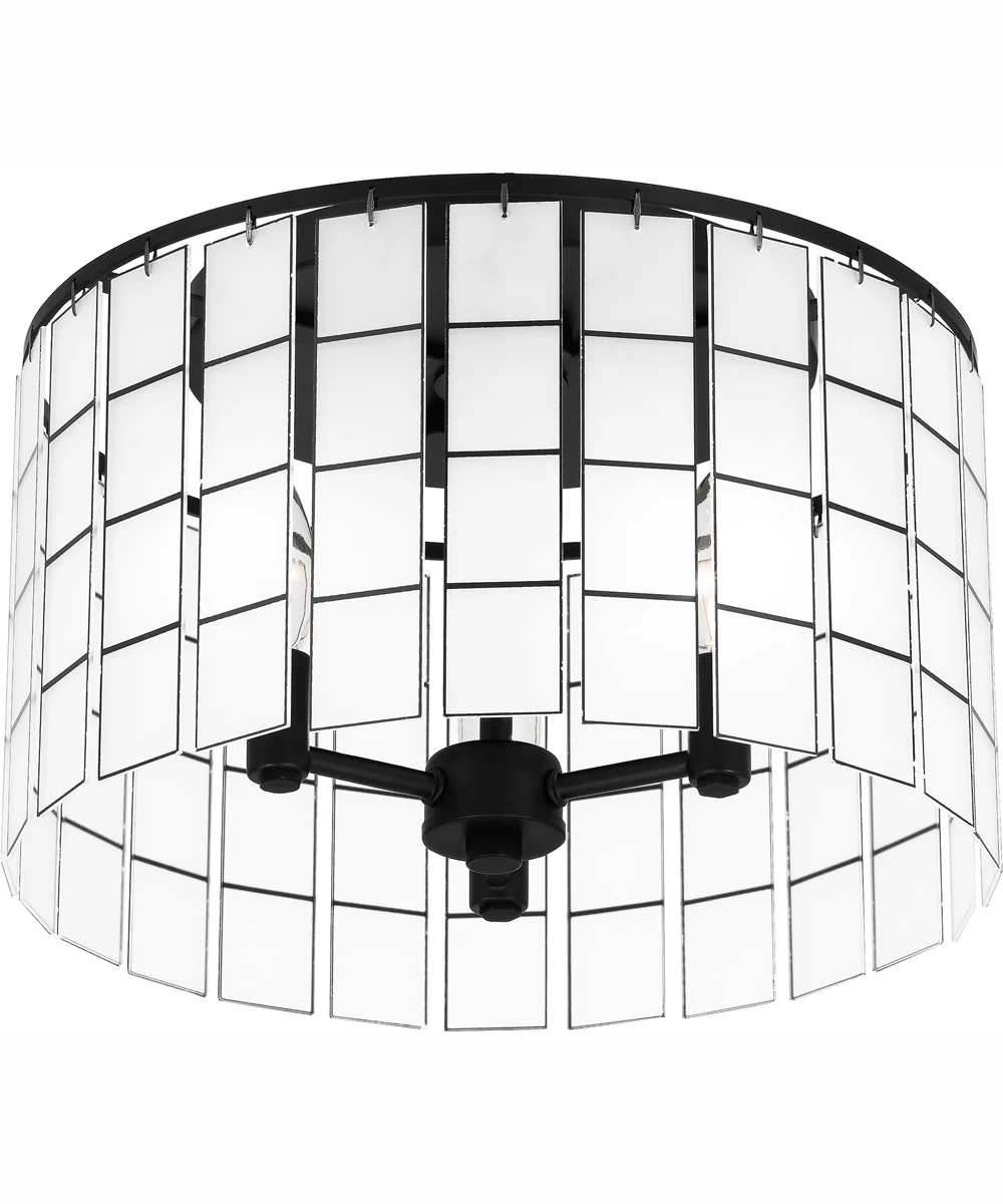 Seigler Medium 3-light Semi Flush Mount Matte Black - Image 5