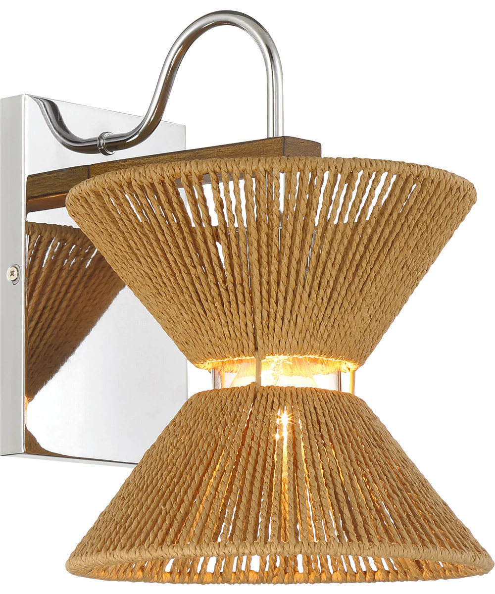 Serena 1-Light Lighting Chrome/Walnut - Image 2