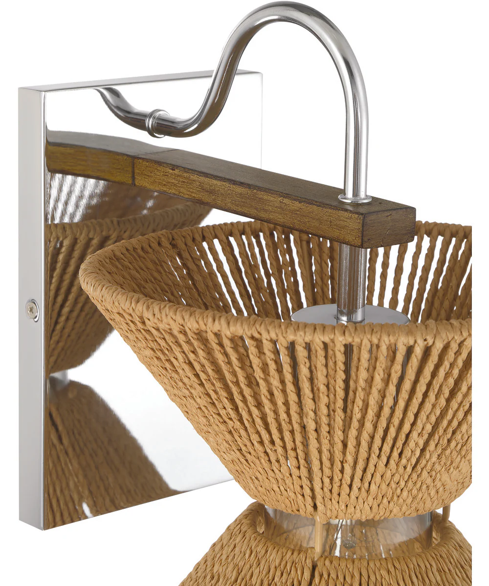 Serena 1-Light Lighting Chrome/Walnut - Image 6