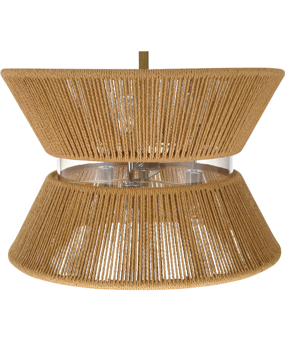 Serena 6-Light Lighting Chrome/Walnut - Image 6