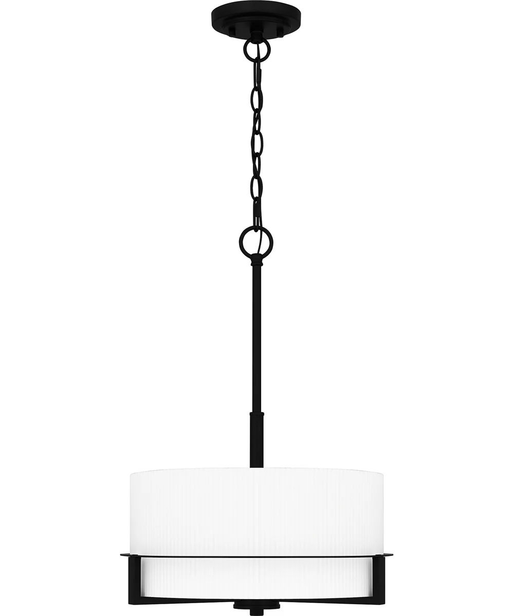Seymour Large 3-light Pendant Matte Black - Image 3