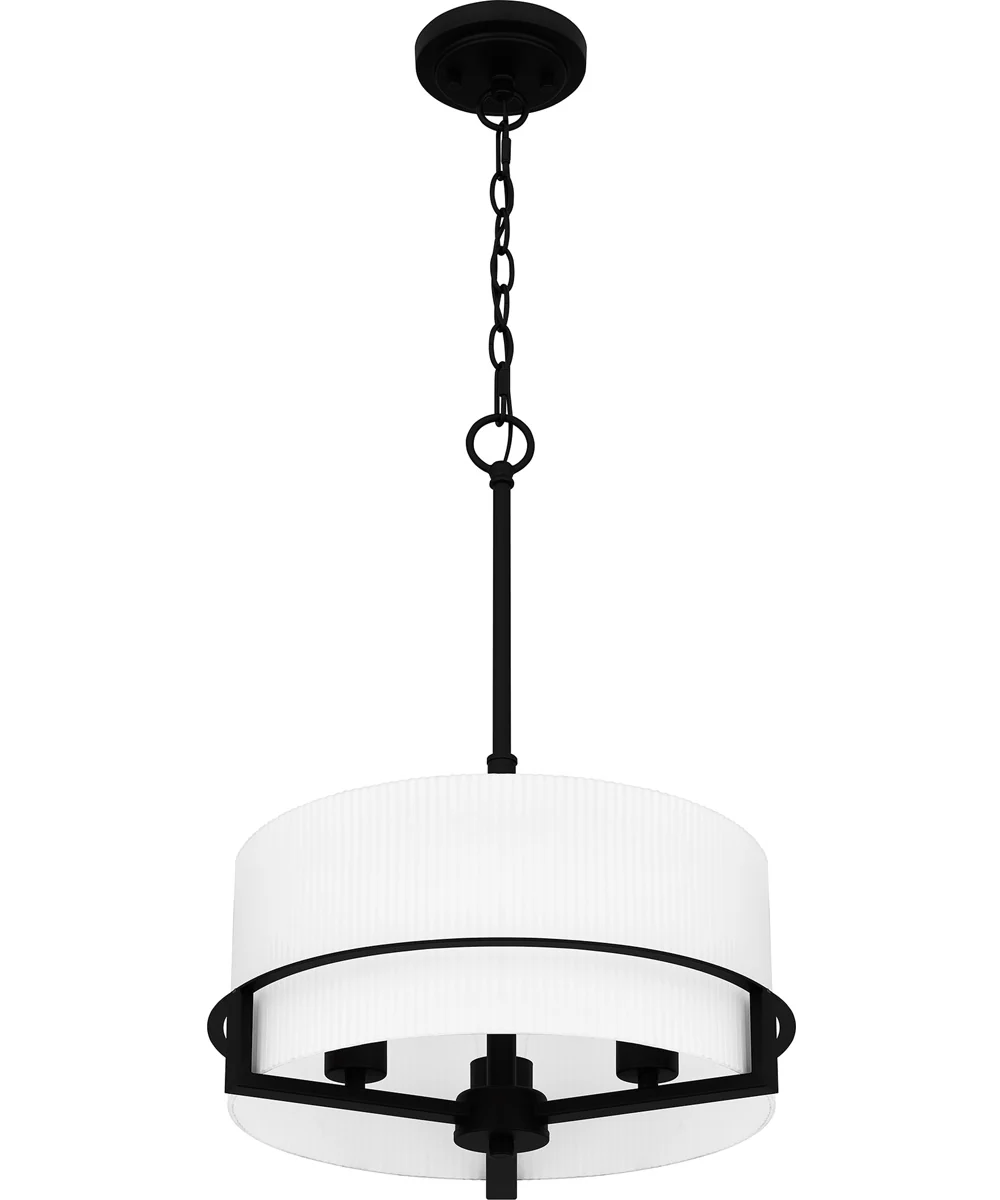 Seymour Large 3-light Pendant Matte Black - Image 4