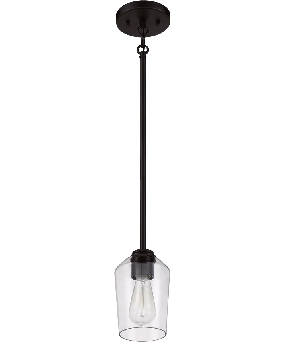 Shayna 1-Light Mini Pendant Flat Black - Image 4