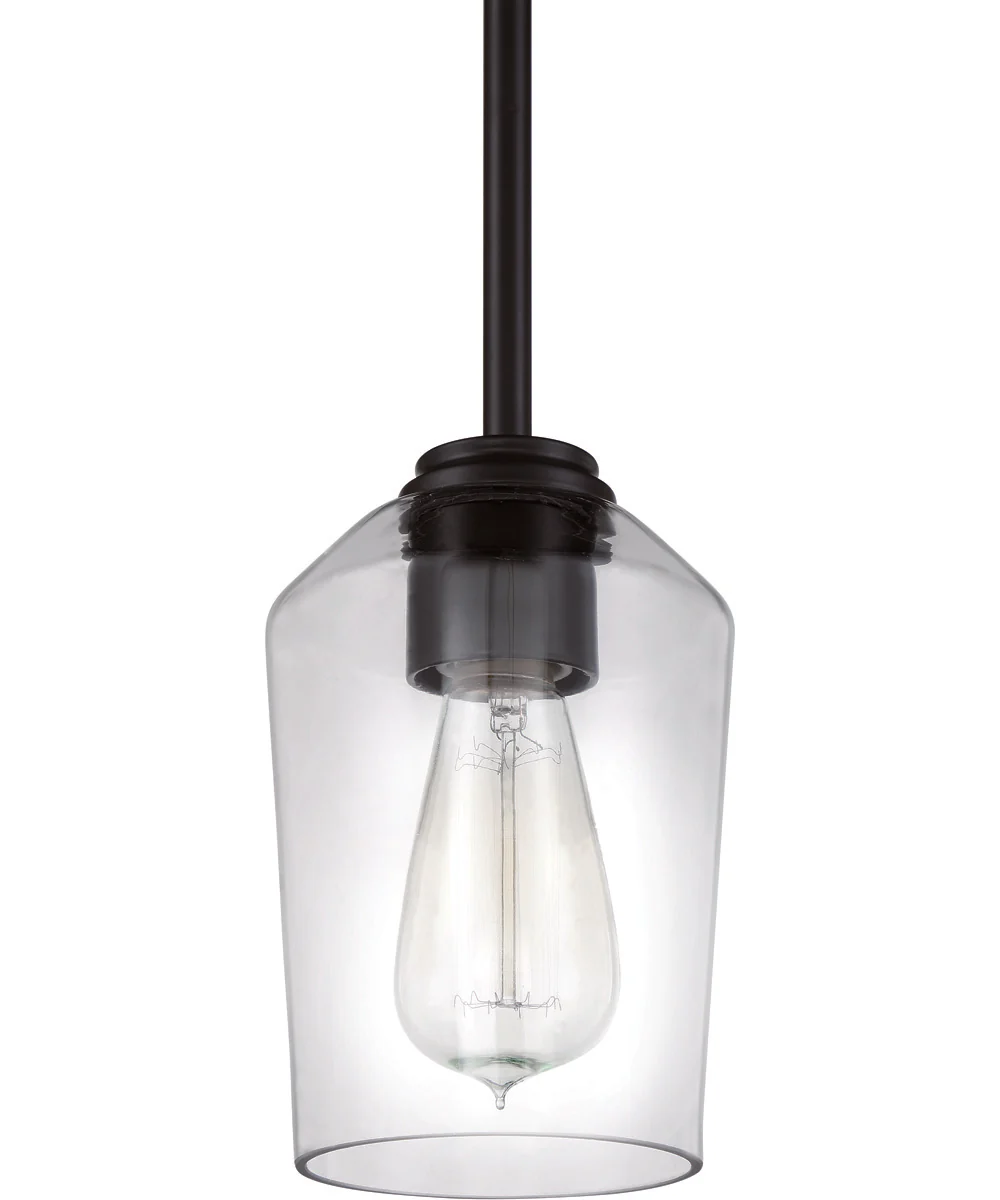 Shayna 1-Light Mini Pendant Flat Black - Image 5