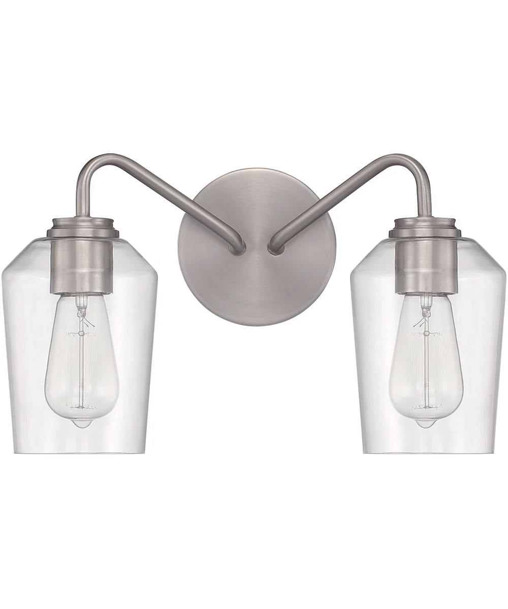 Shayna 2-Light Vanity Brushed Polished Nickel - Image 3
